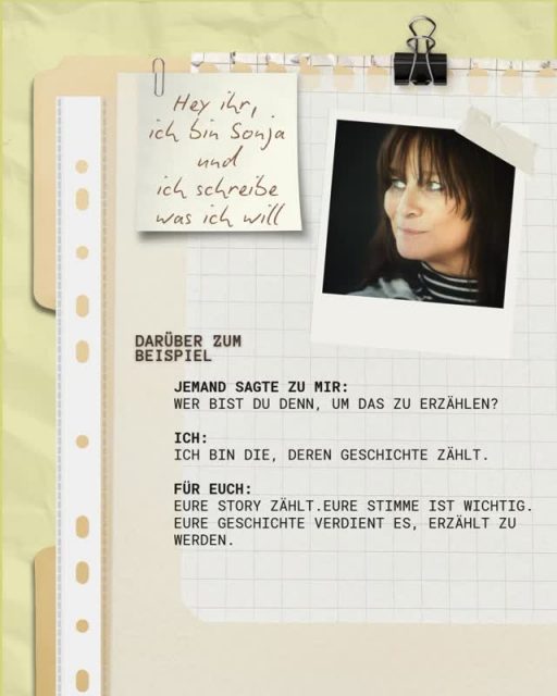 Jemand hat mir mal gesagt: Wer bist du denn, um das zu erzählen?
Erst blieb mir der Atem weg.
Dann habe ich tief eingeatmet. Und gelächelt.
Und gesagt: Ich bin die, deren Geschichte zählt.

Denn ich weiß, wie es sich anfühlt, wenn man etwas zu sagen hat — und trotzdem schweigt. Weil man glaubt, die eigene Geschichte ist zu klein. Man sich selbst nicht wichtig genug findet. Oder sein Licht für andere dimmt.
Das ist die Geschichte, die jemand anderes über dich geschrieben hat.
Deine Story zählt. Deine Stimme ist wichtig. Deine Geschichte verdient es, erzählt zu werden.
Und manchmal beginnt alles damit, sie aufzuschreiben. 🧡
Let’s write together - and grow together

#writeyourstory #bewusstseinsarbeit #frauendieschreiben #selbstwertgefühl #wildklar